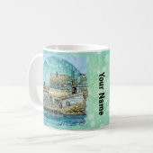 Wharf Scene mug コーヒーマグカップ (正面左)