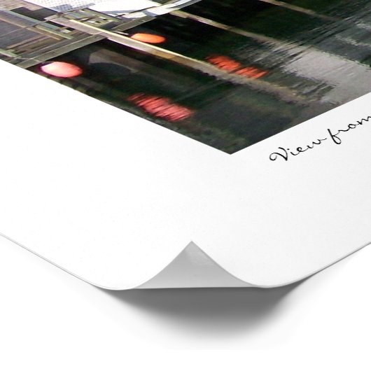 Wharf Scene Nantucket, Massachusetts Triptych ポスター (角)