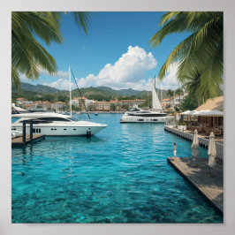 Wharfs of Yacht Haven ポスター