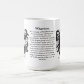 Wharton、起源、意味および頂上 コーヒーマグカップ (中央)