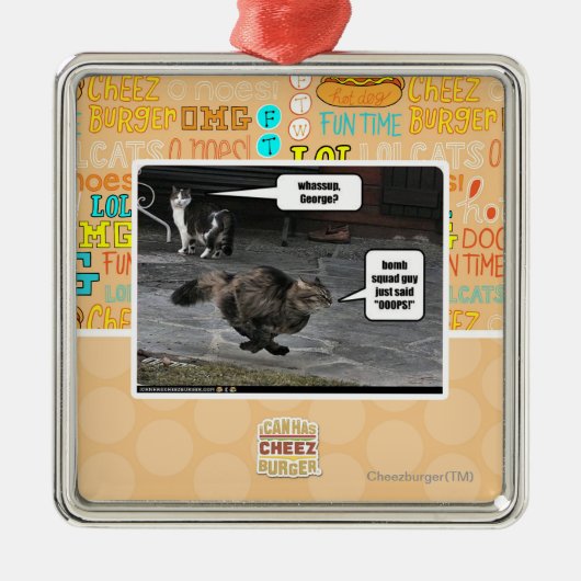 whassup、ジョージか。 メタルオーナメント (正面)