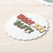 what小妖精や小人レトロクリスマス ペーパーコースター (アングル)