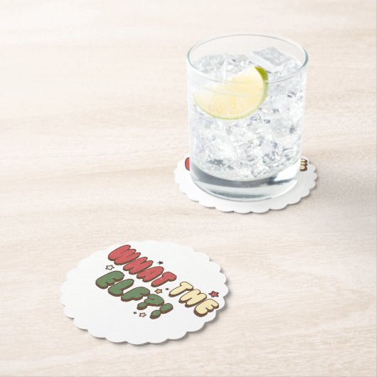 what小妖精や小人レトロクリスマス ペーパーコースター (インサイチュ)