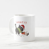 "WHAT??" グランピーキャット クリスマスコーヒー コーヒーマグカップ (正面左)