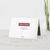 What モダン A Year 3写真Burgundy Red シーズンカード (裏面)