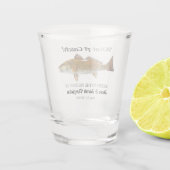 What a catch魚釣り結婚RedfishのDate Favorites ショットグラス (裏面)