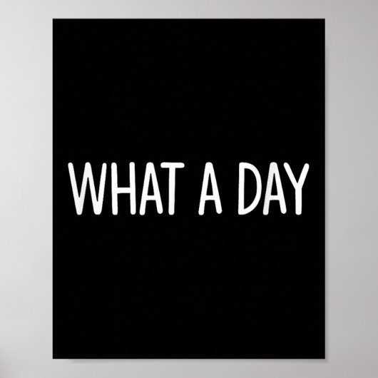 What A Day - Black V-neck , Uni-adults, Small, Sho ポスター (正面)