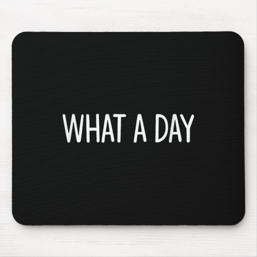 What A Day - Black V-neck , Uni-adults, Small, Sho マウスパッド (正面)