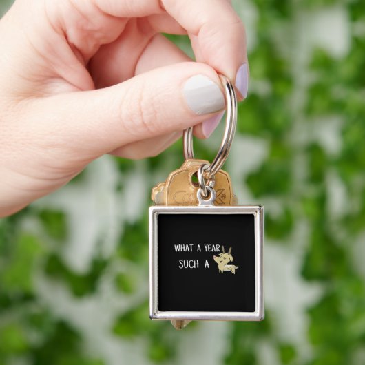 What A Fun Deer Moment Retro Style  キーホルダー (手)