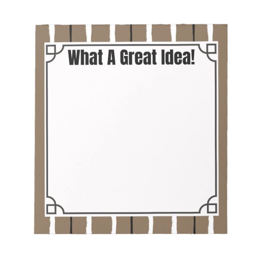 What A Great Idea!  ノートパッド (正面)