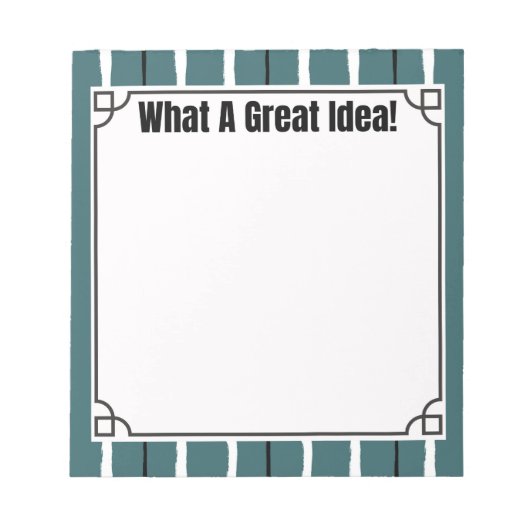 What a Great Idea! ノートパッド (正面)