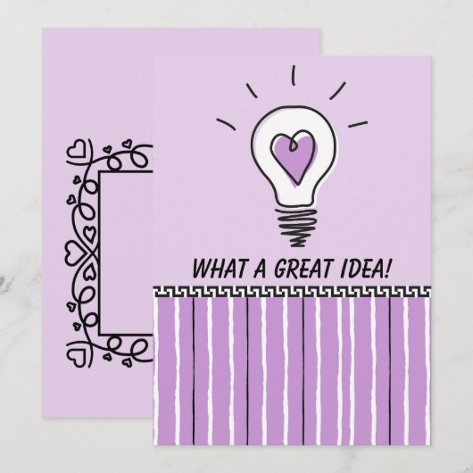 What A Great Idea! - Flat card (正面/裏面)