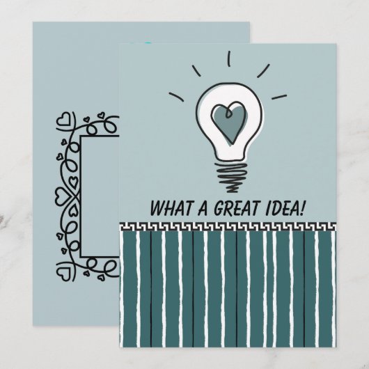 What a Great Idea! - Flat Card (正面/裏面)