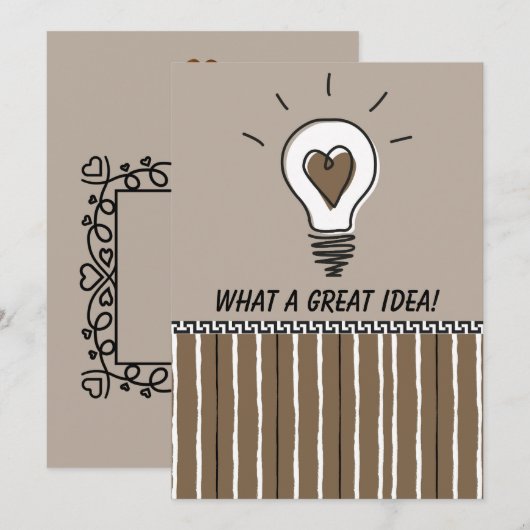 What A Great Idea! - Flat Card (正面/裏面)