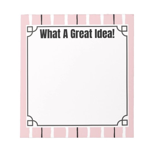 What A Great Idea! - Notes ノートパッド (正面)