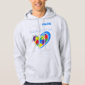 What a great present for a matching autism awarene パーカ (正面)