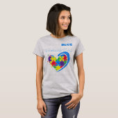 What a great present for a matching autism awarene tシャツ (正面フル)