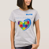 What a great present for a matching autism awarene tシャツ (正面)