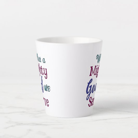 What A Might God カフェラテマグ (正面)