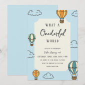What a Onederful World Birthday Party Invitation 招待状 (正面/裏面)