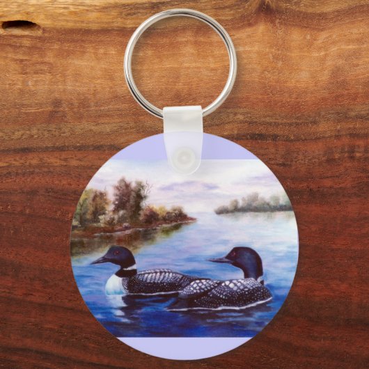 What A Pair Loon Keychain キーホルダー (正面)