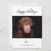 What A Ruff Year写真クリスマスカード 招待状 (裏面)