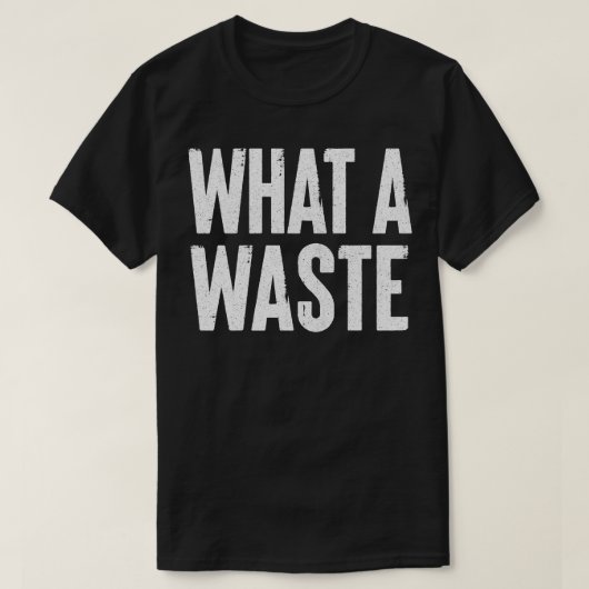 What A Waste Ian Dury The Blockheadsファンデザイン Tシャツ (デザイン正面)