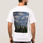 What a Wonderful World – Majestic Mountain Scene Tシャツ (裏面)