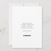 What a Yearカスタム文字家族の写真 シーズンカード (裏面)