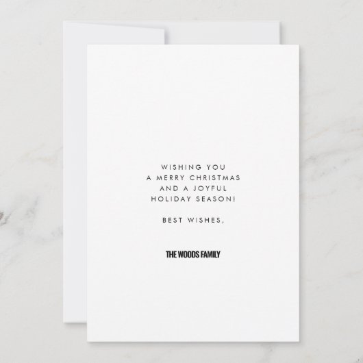 What a Yearカスタム文字家族の写真 シーズンカード (裏面)