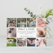 What a Yearミニマルエレガントリスト10フォトコラージュ シーズンカード (スタンド正面)