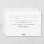 What a Yearミニマルエレガントリスト10フォトコラージュ シーズンカード (裏面)