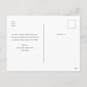 What a Yearミニマル12フォトコラージクリスマス シーズンポストカード (裏面)