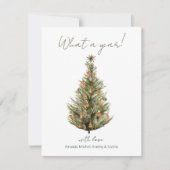 What A Year!| クリスマス ホリデーカード (正面)