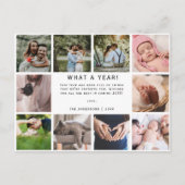 What a Year モダン 10 Photo Collage シーズンポストカード (正面)