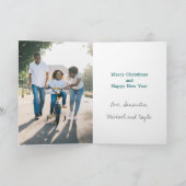 What A Year モダン 2フォトティール(緑がかった色) シーズンカード (内部)