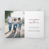 What A Year モダン 2フォトパープル シーズンカード (内部)