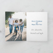 What A Year モダン 2フォトブルー シーズンカード (内部)