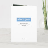 What A Year モダン 2フォトライトブルー シーズンカード (裏面)