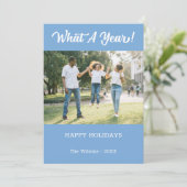 What A Year モダン 2フォトライトブルー シーズンカード (スタンド正面)