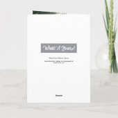 What A Year モダン 2 Photo Gray シーズンカード (裏面)