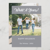 What A Year モダン 2 Photo Gray シーズンカード (正面/裏面)