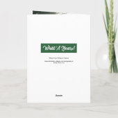 What A Year モダン 2 Photo Green シーズンカード (裏面)