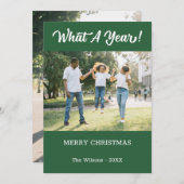 What A Year モダン 2 Photo Green シーズンカード (正面/裏面)