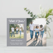 What A Year モダン 3フォトグレー シーズンカード (スタンド正面)