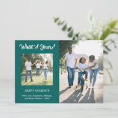 What A Year モダン 3フォトティール（緑がかった色） シーズンカード (スタンド正面)