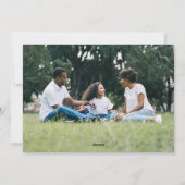 What A Year モダン 3フォトパープル シーズンカード (裏面)