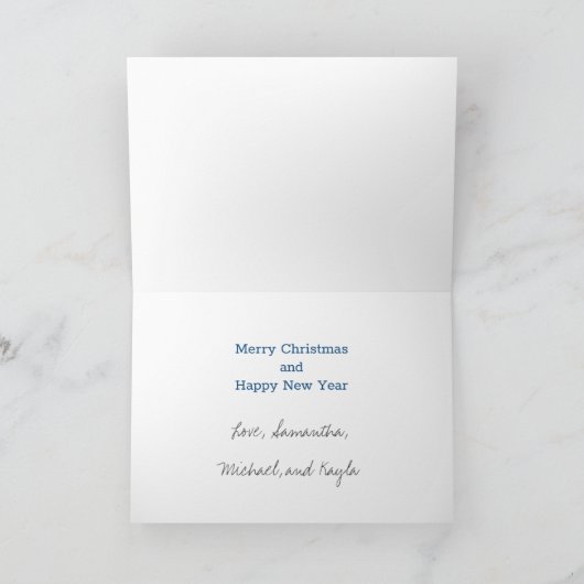 What A Year モダン Photo Blue シーズンカード (内部)