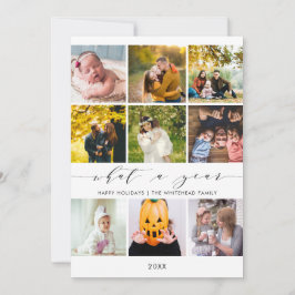 What a Year | 振り返る 楽しいホリデー フォト シーズンカード