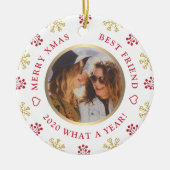 What A Year 最高の Friend Christmas 2020 セラミックオーナメント (正面)